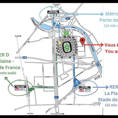 F2 Paris 10Eme Gare Du Nord - Stade De France - Parking Saint-Denis  Bagian luar foto
